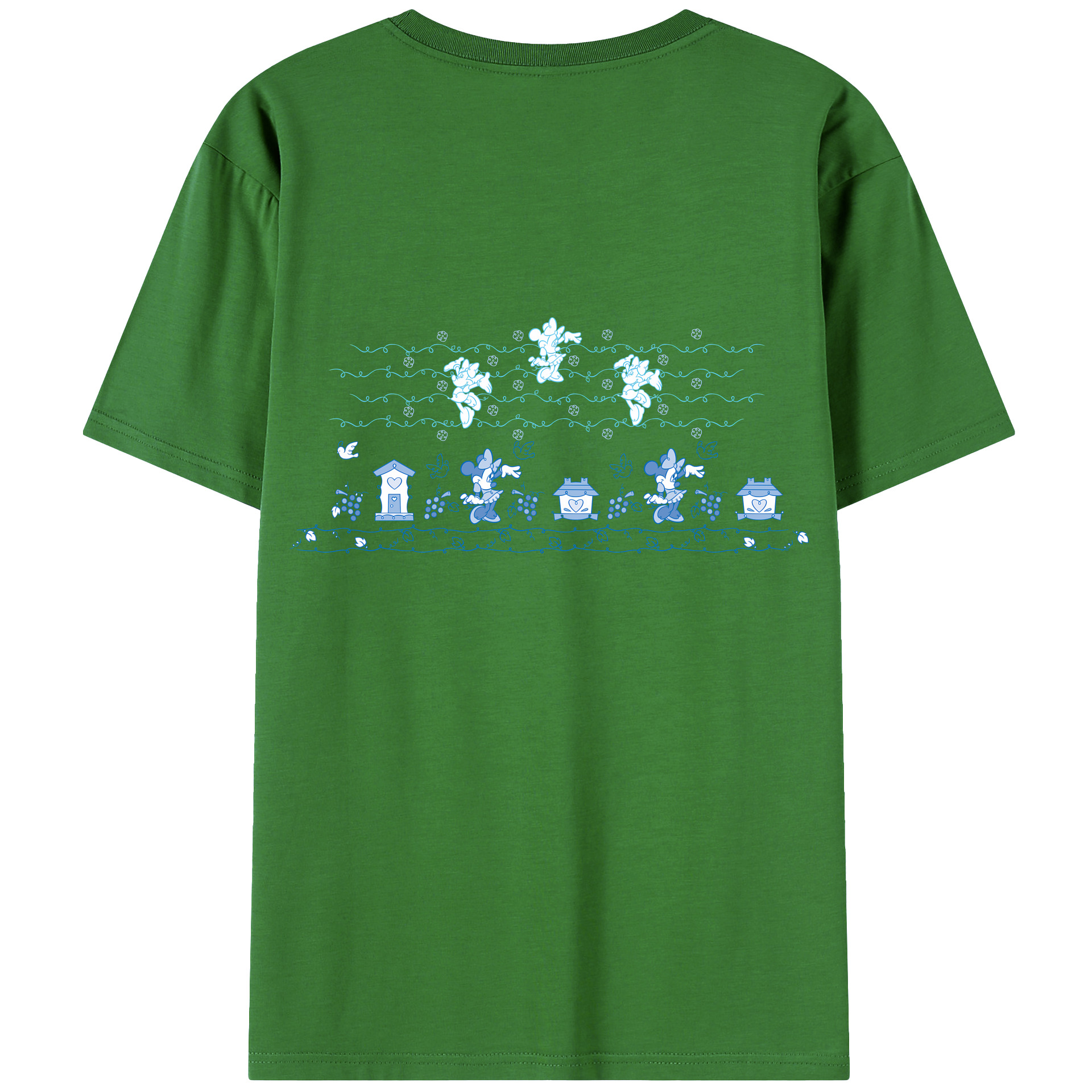 （画像用） ミッキーマウス Mickey Mouse レディース半袖Tシャツ(バックプリント)